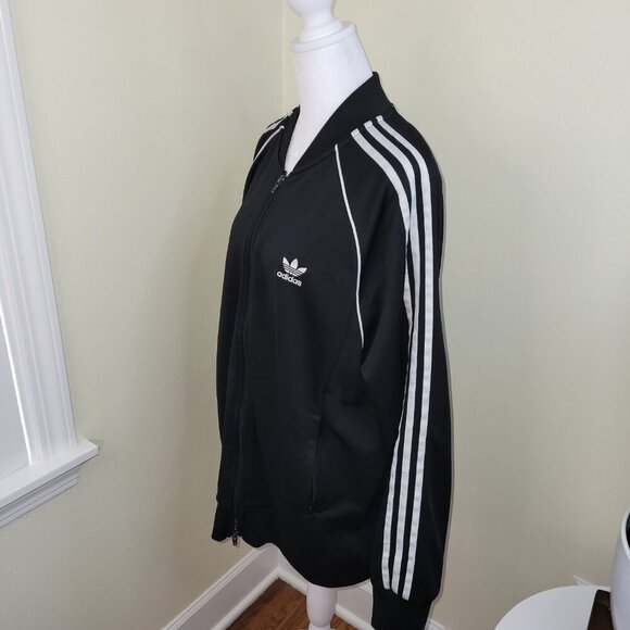 Adidas Adicolor Classics SST Track Jacket Black W/White Stripes Women's Size XL - Picture 2 of 16
